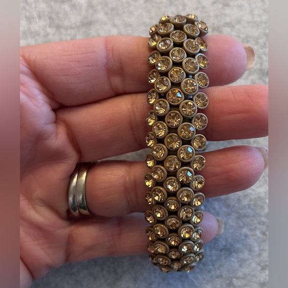 J. Crew  Stretch Rhinestone   Bracelet EUC - Picture 3 of 5